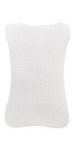 white tub pillow