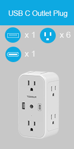 USB C outlet extender