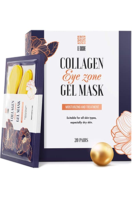 Under Eye Patches - 24K Gold Under Eye Mask Anti-Aging Hyaluronic Acid Collagen Under Eye Pads Reducing Dark Circles & Wrinkles Treatment Gel Bags…