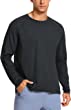 CRZ YOGA Mens Essentials Long Sleeve Tee Shirts Pullover Casual Lounge Shirts Quick Dry Running Gym Crew Neck T-Shirt Tops