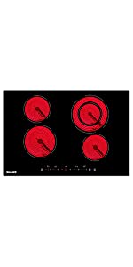 Weceleh Electric Cooktop 30 Inch