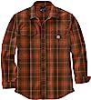 Carhartt Men's 105439 Loose Fit Heavyweight Flannel Long-Sleeve Plaid Shirt