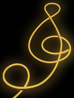 Warmlight White Neon String Lights