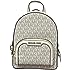 Michael Kors Jaycee XS Mini Convertible Backpack MK Signature Crossbody (Light Cream)