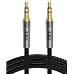 1Mii Audio Cable 3.5mm Male to Male, (6.5ft) Nylon Braided Auxiliary Aux Cord, Audiophile Level Hi-Fi Sound for Car/Home Stereos, Speakers and Audio Device with 3.5 mm Aux Port