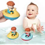 2022 New Bath Toys for Toddlers 2 Pack Surfboat Floating Wind-up Toys Swimming Pool Games Water Play Set Gift for Bathtub Shower Beach Infant Toddlers Kids Boys Girls Ages 4-8 Years Old
