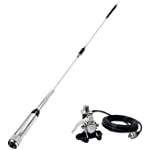 Quad Band Mobile Radio Antenna 10m/6m/2m/70cm for YAESU FT-8900R TYT TH-9800 QYT KT-980 Plus KT-8900 KT-7900D with Clip and 5m Cable